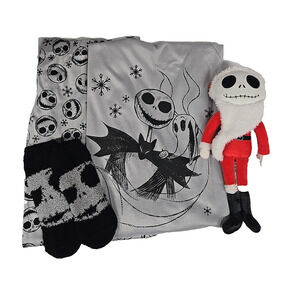 Disney Nightmare Before Christmas Pajamas Womens Socks Pants Top Plush Size XL